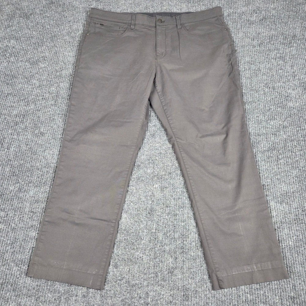 English Laundry Mens 40x(27) Charcoal Grey 5-Pocket Stretch Tech Pants 1494679